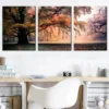 3pcs Forest Sunrise Morning Scenery Canvas Framed 40x60cm - High Quality Print 100% Australian Made Wall Canvas Ready to Hang - Image 2