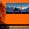 3pcs Vibrant Motorcycle Rider Canvas Framed 40x60cm - High Quality Print 100% Australian Made Wall Canvas Ready to Hang - Image 3