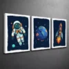 3pcs Space Themed Canvas Framed 40x60cm - High Quality Print 100% Australian Made Wall Canvas Ready to Hang - Image 3