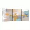 3pcs Modern Minimalist Art Of Smudges Of Color Canvas Framed 40x60cm - High Quality Print 100% Australian Made Wall Canvas Ready to Hang - Image 2