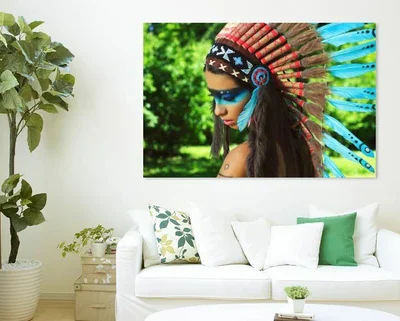 Lady Headdress popular Print 100% Australian Made