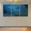 3pcs Northern Lights Canvas Framed 40x60cm - High Quality Print 100% Australian Made Wall Canvas Ready to Hang - Image 3