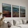 3pcs Mid Century Modern Sage Green Canvas Framed 40x60cm - High Quality Print 100% Australian Made Wall Canvas Ready to Hang - Image 2
