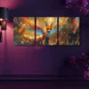 3pcs Charming Fox Canvas Framed 40x60cm - High Quality Print 100% Australian Made Wall Canvas Ready to Hang - Image 2