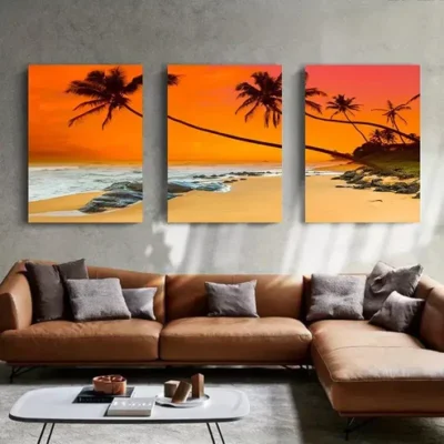 3pcs Modern Seascape Canvas Framed 40x60cm - High Quality Print 100% Australian Made Wall Canvas Ready to Hang