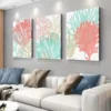 3pcs Colorful Corals Watercolor Canvas Framed 40x60cm - High Quality Print 100% Australian Made Wall Canvas Ready to Hang - Image 2