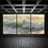 3pcs Vintage Wildflower Modern Botanical Canvas Framed 40x60cm - High Quality Print 100% Australian Made Wall Canvas Ready to Hang - Image 3