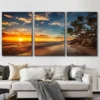 3pcs Mediterranean Seascape Canvas Framed 40x60cm - High Quality Print 100% Australian Made Wall Canvas Ready to Hang