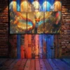 3pcs Charming Fox Canvas Framed 40x60cm - High Quality Print 100% Australian Made Wall Canvas Ready to Hang - Image 3