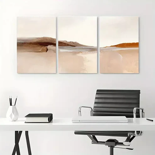 3pcs Ocean Wave Abstract Artwork Canvas Framed 40x60cm – High Quality Print 100% Australian Made Wall Canvas Ready to Hang