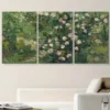 3pcs Rose garden Vincent van Gogh Canvas Framed 40x60cm - High Quality Print 100% Australian Made Wall Canvas Ready to Hang - Image 2