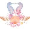 Sea Horses, Shells Painting Home Decor Premium Quality Poster Print Choose Your Sizes