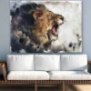 Lion Portrait Watercolor Painting Print 100% Australian Made