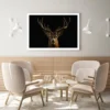 Deer Face Portrait Photograph Home Decor Premium Quality Poster Print Choose Your Sizes