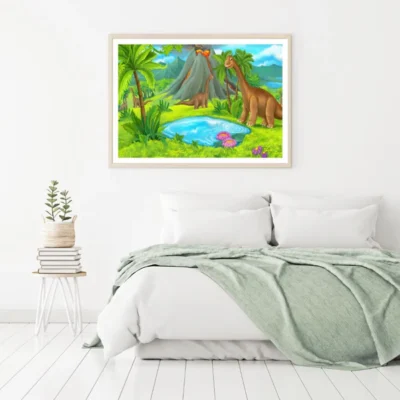 Dinosaurs Digital Painting Home Decor Premium Quality Poster Print Choose Your Sizes