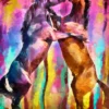 Horses Galloping Painting Home Decor Premium Quality Poster Print Choose Your Sizes - Image 2
