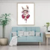 Llama Portrait Colorful Painting Home Decor Premium Quality Poster Print Choose Your Sizes