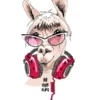 Llama Portrait Colorful Painting Home Decor Premium Quality Poster Print Choose Your Sizes - Image 2