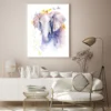 Elephant Portrait Watercolor Art Home Decor Premium Quality Poster Print Choose Your Sizes