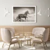 Horse Running Vintage Photograph Home Decor Premium Quality Poster Print Choose Your Sizes