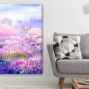 Deer in Flower Field Painting Print 100% Australian Made