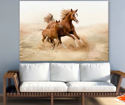Horse Running on Sand Photograph Print 100% Australian Made