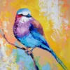 Colorful Bird Abstract Painting Home Decor Premium Quality Poster Print Choose Your Sizes - Image 2
