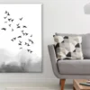 Bird Flying B&W Watercolor Painting Print 100% Australian Made