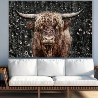 Highland Cow Closeup Photograph Print 100% Australian Made
