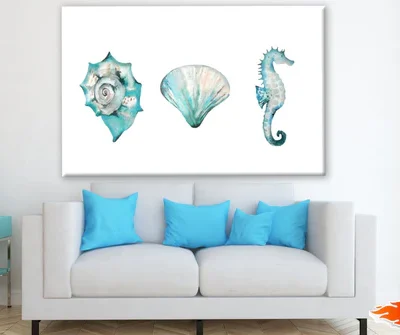 Sea Animals Watercolor Painting Print 100% Australian Made