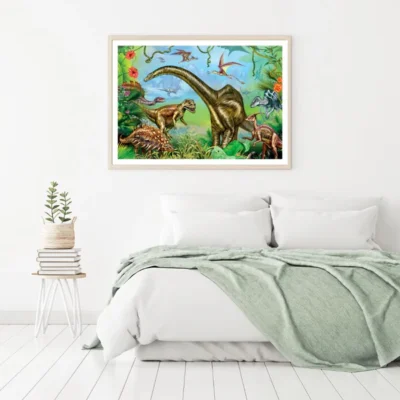 Dinosaurs Digital Painting Home Decor Premium Quality Poster Print Choose Your Sizes