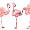 Flamingo Birds Watercolor Paint Home Decor Premium Quality Poster Print Choose Your Sizes - Image 2