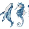 Sea Animals Watercolor Painting Print 100% Australian Made - Image 2