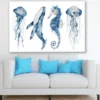 Sea Animals Watercolor Painting Print 100% Australian Made