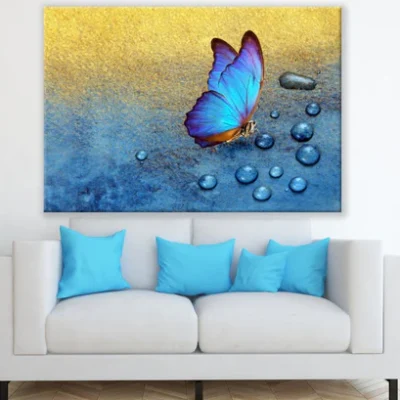 Butterfly & Waterdrops Digital Print 100% Australian Made
