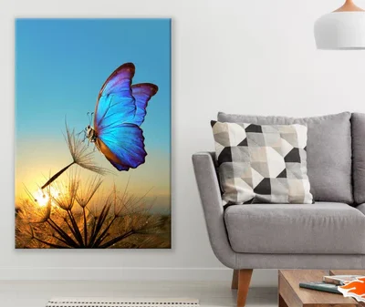 Dandelion Flowers & Butterfly Print 100% Australian Made
