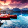 Boats on Lake Scenery Photograph Print 100% Australian Made - Image 2