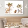 Animals Watercolor Painting Home Decor Premium Quality Poster Print Choose Your Sizes