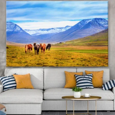 Horses in Meadow Photograph Print 100% Australian Made