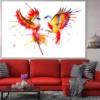 Colorful Birds Watercolor Paint Print 100% Australian Made