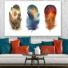 Colorful Feathers Watercolor Painting Print 100% Australian Made