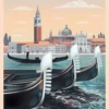 Venice River Painting Print 100% Australian Made - Image 2