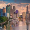 Brisbane Skyline Print 100% Australian Made - Image 2