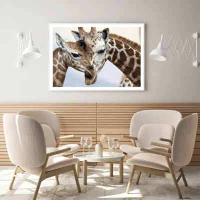Giraffe Portrait Photograph Home Decor Premium Quality Poster Print Choose Your Sizes
