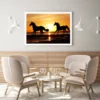Horses Running on Beach Sunset Home Decor Premium Quality Poster Print Choose Your SizesHorses Running on Beach Sunset Home Decor Premium Quality Poster Print Choose Your Sizes