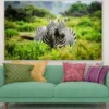 Zebras in Forest Photograph View Print 100% Australian Made