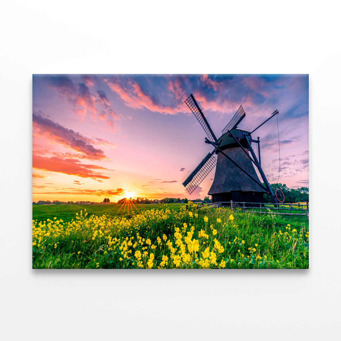 Water Scoop Mill In East-Friesland Wall Art Print 100% Australian Made - Image 2