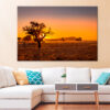 Grassy Steppe, Camel Thorn Trees  Wall Art Print 100% Australian Made - Image 3