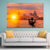 Gondolier Punting in Venice Canal Wall Art Print 100% Australian Made