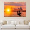 Gondolier Punting in Venice Canal Wall Art Print 100% Australian Made - Image 2